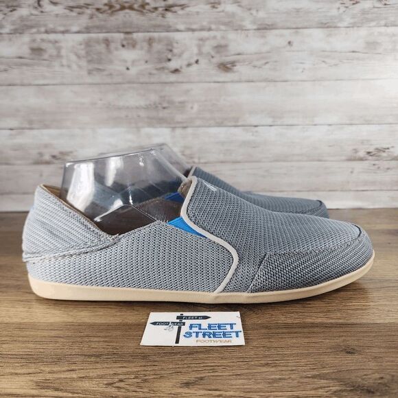 Olukai Waialua Women's Mesh Gray Slip On Comfort Casual Slip-on Shoes Size 11 - Picture 1 of 8